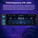 6.5" Single Din Car Stereo Wireless Apple CarPlay Android Auto, Car Radio Bluetooth 5.2, FM/AM/RDS, IPS HD Touchscreen, Type-C Fast Charging