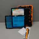 SEYMAC stock Case for Samsung Galaxy Tab S10 Plus/ S9 FE Plus/ S9 Plus 5G Tablet 12.4'' Case with Screen Protector Pencil Holder [360 Rotating Hand Strap] &Stand, Drop-Proof, Orange1