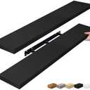 Sorbus Floating Shelves for Wall Storage (48 Inch, 2 Pack, Black)