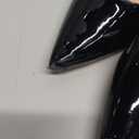 Elisabet Tang 3 in Classic Pointy Pull on Heeled Wedding Pumps - Comfortable Stiletto Closed Toe Dress Heels for Prom Work (7.5, Black Patent)