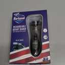 Barbasol Rotary Shaver, Rechargeable Electric Rotary Shaver with Stainless Steel Blades, Pop-Up Trimmer, Wireless Cordless Electric Razor, Close Shave, Full 8 Hour Charge Provides 45 Minute Run-Time