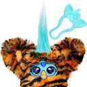 Furby Furblets Ty-Bee Mini Friend, Electronic Plush Toys for Girls & Boys, Orange Tiger, Speaks Furbish & Plays Music, Series 5, Back to School Gifts, Ages 6+