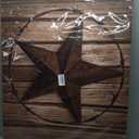 Western Texas Star Canvas Print Wall Art - Country Rustic Wood Grain Farmhouse Barn - Wall Decor Modern Artwork Paintings Pictures for Living Room Stretched and Framed Ready to Hang - 24" x 36"