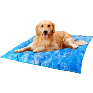 Cool Pet Pad,Dog Cooling Mat,Suitable for Dogs and Cats,Suitable for All Types of Pets,Washable and Portable,Summer Keep Your Pet Cool (29.5X29.5in) (Large) Blue