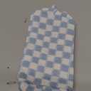 Blue And White Checker Bag Makeup