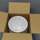 Matte White Round Compact Can Mini, 2 Gallons / 7.5L Garbage Bin, Tiny Wastebasket for Bathrooms, Office, Under Desk, Bedroom, Laundry Room, Kitchen, Kids Room, and Dorm