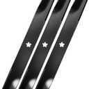 539113312 High Lift Heavy Duty Blade Compatibles with 61" Deck, 510417901 High-Lift Mower Blade Compatibles with Hus qvarna MZ 61, MZT61, EZ5224, EZ6124, FD61M, MZ6125, MZ6128, MZ6125 C, 3 Pack