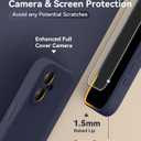 AOTESIER Magnetic for iPhone 16 Case, [Compatible with MagSafe][Camera Protection], Food Grade Silicone Phone Case with [2 Screen Protectors], Anti-Scratch Protective Lining, 6.1inch, Midnight Blue