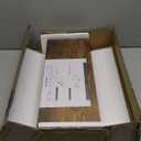 QEEIG Bathroom Floating Shelves for Wall - 15.7" Wall Mounted Shelf Over Toilet Farmhouse Home Decor Display Bookshelf Small 15.7 x 6.7 inch Set of 2, Rustic Brown (008-40BN)