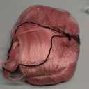 Pink Wig - Long Pink Wavy Wigs for Women Middle Part Pastel Pink 26 inch Natural Curly Synthetic Wig Heat Resistant Fiber Wigs for Daily Party Use