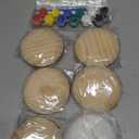 Mandala Rock Painting Kit  Mandala Dotting Tools Set - 5 Large Wooden Rocks + 6 Stencils + Acrylic Paints - Relaxing Arts and Crafts for Adults Women - DIY Hobbies Art and Projects Dot Art Kit