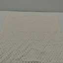 Flannel Fleece Throw Blanket (30x38 inches), Hexagon Jacquard Decorative Fuzzy Blankets for Household, Camping, and Travel, Super Soft Cozy, Suitable for All Seasons, Ivory