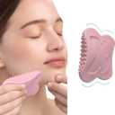 Silicone Gua Sha Tool for Face & Body  Massage & Lift, Acupressure Points Relief, Muscle Relaxation, Dampness Removal  Reusable & Easy Clean for Neck, Nose, Forehead