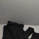 Springrain Women's Wool Pea Coat Notched Collar Double Breasted Midi Long Trench Coat Outwear (Medium, Black)