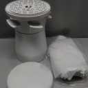 25 Inch Flush Mount Ceiling Fan with Light and Remote, Low Profile Modern Ceiling Fan, 6 Speed, Reversible, 3000k-6500k Dimmable LED, Quiet DC Motor for Indoor Outdoor, White