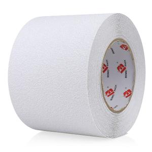 BOMEI PACK Anti Slip Traction Tape,4 Inch x 33 Ft,Heavy Duty Non Slip Tape,Grip Tape for Stairs, Tread Step, Indoor & Outdoor Use,Waterproof Stairs Non Skid Treads (White)