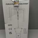 FUNLIO Baby Jumper with a Ceiling Hook for 6-24 Months, Baby Door Jumper for Indoor/Outdoor Play, Infant Jumper Doorway with Adjustable Chain, Easy to Assemble & Store (with a Ceiling Hook)- Grey