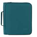SUNEE Zippered Binder Bag with Handle, 2-Inch 3-Ring O-Ring, 500-Sheet Capacity, Includes Zip Pocket, 5-Tab Expanding File Folder, Multi-Pocket Organizer Binder for Middle School, Dark Teal-Green