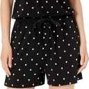 5 x Amazon Essentials Women's Short-Sleeve Scoop Neck Romper (Large)