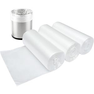 1.2 Gallon Small Trash Bags, 4.5 Liter Trash Can Liners Garbage Bags Wastebaskets Liners for Bathroom, 150 Counts Clear Bags