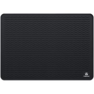 Silicone Stove Top Cover for Electric Stove, Glass Top Stove Cover Protector, 28x20in Extra Large Stovetop Mat and Heat Resistant Stovetop Protector, RV Cooktop Protector Mat for Counter (Black-20-28in)