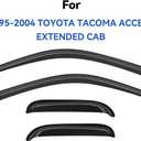 Window Visors Rain Guards Shield for 1995-2004 Toyota Tacoma Access Cab, Out-Channel Window Vent Wind Deflectors Visors Shades for 95-04 Tacoma Extended Cab