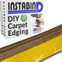 Instabind 54 ft Roll Premium Carpet Edge Binding  Regular Style Carpet Edge Trim for Do-It-Yourself Rug Edging- with Durable Hold & Easy Finishing for Rug Edges - USA Made Flooring Products, Taupe