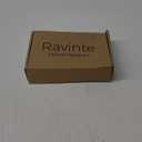 Ravinte 20 Pack (10 Pairs) 1/2" Overlay Cabinet Hinges, Self-Closing Semi-Concealed Face Mount, Matte Black Decorative Hardware with Door Bumpers for Kitchen & Cupboard Doors Black