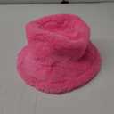 Zando Fuzzy Bucket Hats for Woman & Men- Fashion Warm Winter Faux Fur Hats Cute Soft Fluffy Rave Fisherman Cap
