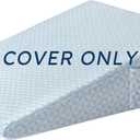 7.5" Wedge Pillowcase Soft and Breathable Replacement Case Blue, Only One Cover