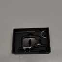 Real Carbon Fiber Key Fob Cover Compatible with Chevy with Keychain, Tcarbon Full Protection Key Case Compatible with Chevrolet Silverado 1500 2500 3500 HD Suburban Tahoe Smart Key 201822,Black