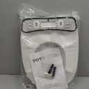 TOTO SoftClose Slow Close Elongated Toilet Seat and Lid, Cotton White - SS124#01