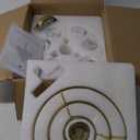 Modern Purple Flower Elegant Chandeliers 3-Lights 14" K9 Crystal Luxury Gold Chandelier Lighting 4 Tiers Small Ceiling Pendant Light Fixture for Dining Room Kitchen Island Entryway Bedroom