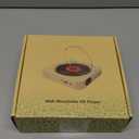 MICOCIOUS Bluetooth Portable Home CD Music Player with Remote Control, Timer, Built-in Speakers and LED Display - FM Radio Boombox (White)