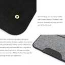 Premium Felt & Leather Laptop Sleeve - Durable 13-16 Inch Case for MacBook, Tablet & Laptop - Stylish & Protective - Big & Black