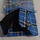 Kuoser Waterproof Dog Coat, Reversible Dog Jacket for Large Dogs, Adjustable Durable Doggie Winter Coat for Groowing Puppies Warm Puppy Cold Weather Apparel, Blue , Large