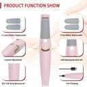 Electric Foot Callus Remover, Foot File, Rechargeable Foot File Set with 4 Different Roller Heads, Professional Pedicure Tools to Remove Cracked Heels and Dead Skin, for Feet Hands Spa