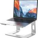 BESIGN LS03 Aluminum Laptop Stand, Ergonomic Detachable Computer Stand, Notebook Riser, Laptop Mount Compatible with Air, Pro, Dell, HP, Lenovo More 10-15.6" Laptops, Silver