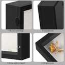 Califortree 8x10 Shadow Box Frame with Linen Back - Sturdy Memory Display Case of Flower, Pictures, Medals and More, Black