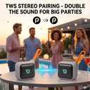 IP67 Waterproof Bluetooth Speaker with 100dB Loud Deep Bass - 20H Playtime Floating Shower Speaker, Integrated Clip-on Strap, Portable Mini Wireless Speaker for Hiking, Beach, Kayak, Golf