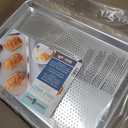 Nordic Ware Naturals Perforated Crisping Half Sheet Pan for Baking or Roasting, Uncoated Natural Aluminum with Reinforced Steel Rim Prevents Warping