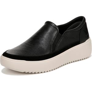 Vionic Womens Kearny (9 Wide, Black Leather)