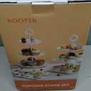 Kootek Dessert Cupcake Stand, 5pcs Dessert Table Display Set, 3 Tiered Cup Cake Holder Tower Stand Riser& Cookie Serving Trays for Wedding, Tea Party, Birthday, Baby Shower