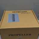 Propeller 13.25X17 Pitch RH 15 Spline Tooth with Flo-Torq II Hub Kit for Mercury Black Max Outboard 40 50 60 70 75 80 90 100 115 125 140 HP Boat Motor Engine Parts Aluminum Prop 48-77344A45