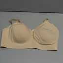 OEAK Womens Wireless Jelly Bras Comfortable Push Up Bra No Underwire Gel Bra Full Support Lift Everyday Seamless Tshirt Bras (Beige, XL)