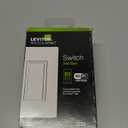 Leviton Decora Smart Switch, Wi-Fi 2nd Gen, Neutral Wire Required, Works with Matter, My Leviton, Alexa, Google Assistant, Apple Home/Siri & Wired or Wire-Free 3-Way, D215S-1RW, White