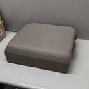 MABOZOO Extra Thick Chair Cushions,Office Chair Booster Seat Cushion to Raise Seat Height for Pain Relief,18 x 16 x 6 inch Non Slip Memory Foam Thick Cushion with Carry Handle（Grey）