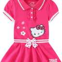 Hello Kitty Sanrio Girls Tennis Dress for Toddler and Big Kids (2T, Pink)