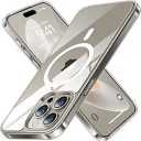 TORRAS Magnetic for iPhone 15 Pro Max Case, [Compatible with MagSafe] [NonYellowing] 12FT Military Grade Drop Tested Slim Protective AntiScratch Cover, Guardian Series, Crystal Clear 6.7"