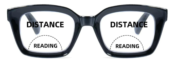 HIYANJN Bifocal  Glasses For Women Men Blue Light Computer Readers Clear Top Transition Ladies Eyewear, +2.50 